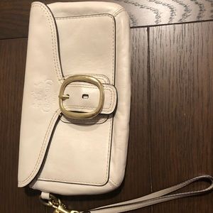 Coach leather wristlet